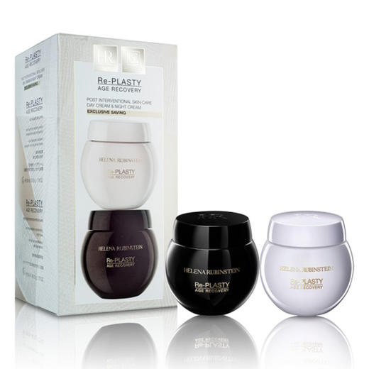 HR赫莲娜 黑白绷带日晚面霜套装（日霜50ML+晚霜50ML）法国 商品图0