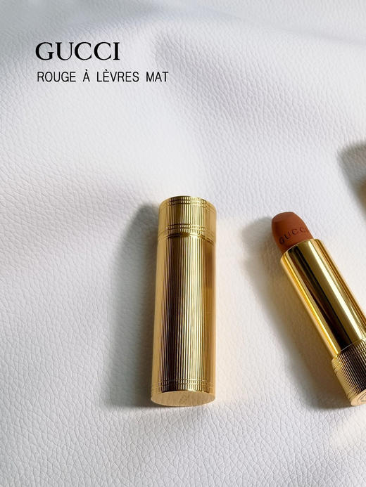 GUCCI 古驰 新品水润细管唇膏口红 碎花倾色华缎口红(哑光/金管滋润) （需要礼袋可备注） 商品图2