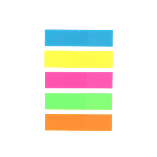 晨光(M&G)文具5色PET荧光便利贴 粘性标签贴姓名贴 记事留言贴优事贴便签本子 20页/条YS-20 商品图1