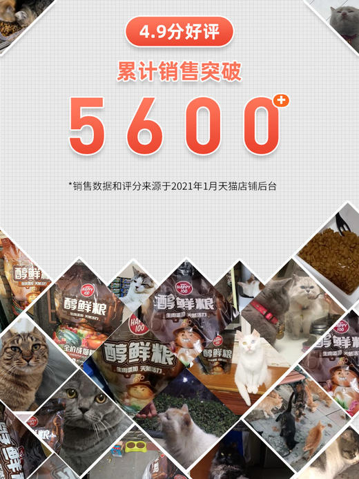 顽皮醇鲜全价通用型成猫粮10kg 商品图3