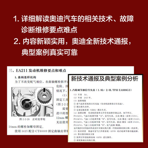 奥迪汽车故障维修要点难点解析（额外赠送200个维修案例，发货后找客服领取） 商品图2