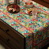 客厅实木茶几巾繁花桌布家用长方形棉麻布艺复古盖布欧式台布 商品缩略图2