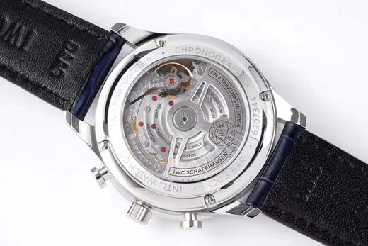 ZF万guo葡计IW371605（2019年大改款葡计）。尺寸41mmX13mm，皮表带，自动机械机芯，男士手表，透底 商品图7