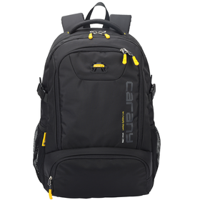 卡拉羊中学生书包男女生大容量减负双肩包初中生高中生大学生休闲运动背包17英寸电脑包CX5566黑色