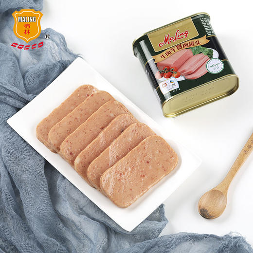 梅林 清真 牛肉午餐肉罐头  即食 340g 中粮出品 商品图1