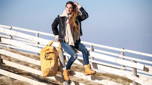 断码特价36码&37码——西班牙原产羊毛款皮毛一体经典黄靴P03LB1（女款•高品质纯天然羊毛内衬） 商品图7