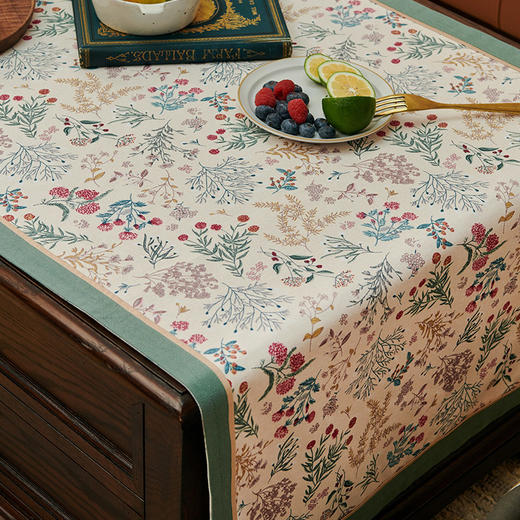 茶几巾桌布欧式奢华红木高档盖布北欧台布床头柜盖巾布艺客厅家用 商品图2