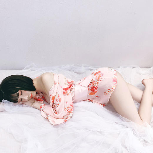 日式印花火辣套装 性感可爱 雪纺开衫 商品图2