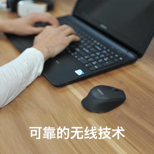 罗技（Logitech）M275(M280) 鼠标 无线鼠标 办公鼠标 右手鼠标 白色 带无线2.4G接收器 商品图3