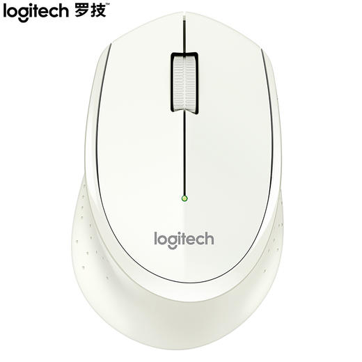 罗技（Logitech）M275(M280) 鼠标 无线鼠标 办公鼠标 右手鼠标 白色 带无线2.4G接收器 商品图0
