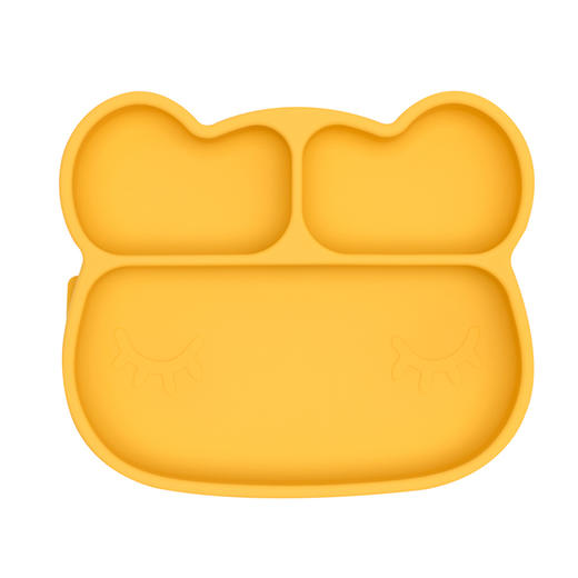 澳洲熊熊猫猫婴儿童餐盘硅胶分格卡通吸盘式餐盒宝宝餐具 商品图3