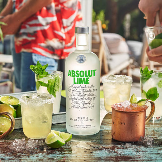 绝对伏特加（Absolut Vodka）洋酒 青柠味 700ml 商品图3