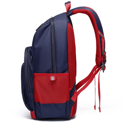 第九城V.NINE 小学生书包 男女孩儿童书包3-6年级减负初中双肩背包 VD8BV33913J 蓝色 商品图4