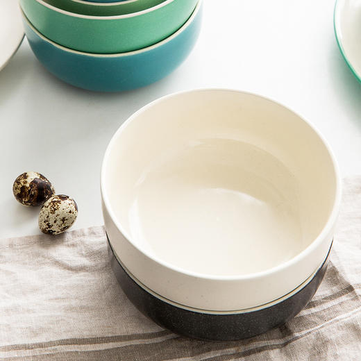 亿嘉IJARL 陶瓷韩式餐具饭碗北欧印象4.5英寸单支装微波炉适用 白色 商品图1