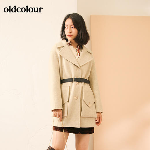 oldcolour手工呢料中外套M43155303 商品图0