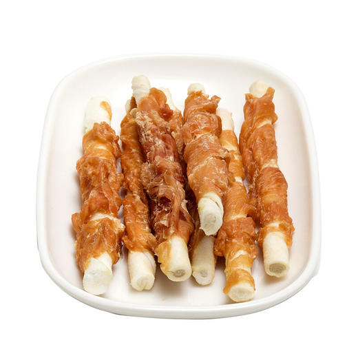 益和5寸皮卷缠肉狗狗磨牙棒磨牙洁齿彩袋装90g 商品图1