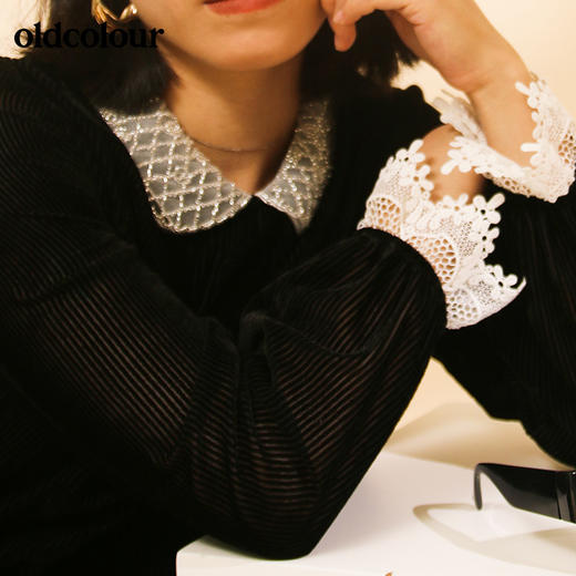 oldcolour气质百搭长袖套头衫M41013154 商品图2