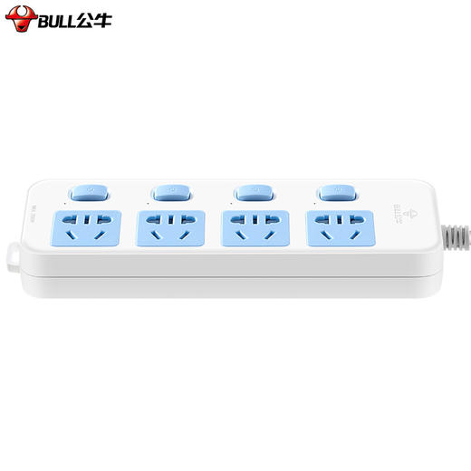 公牛（BULL）新国标插座/插线板/插排/排插/接线板/拖线板 4位分控全长1.8米 GN-315 商品图3