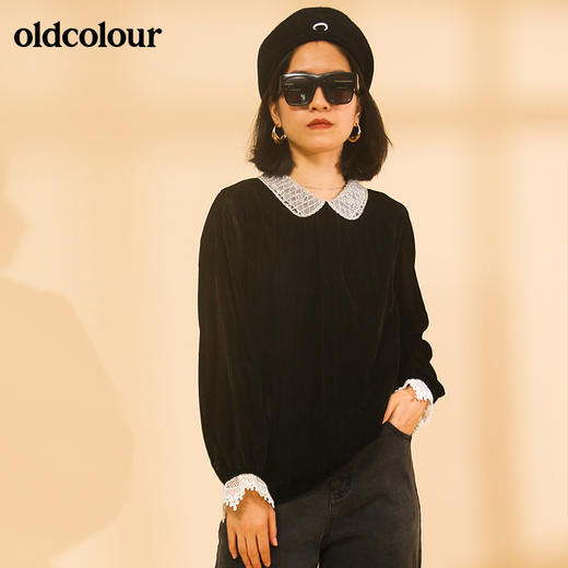 oldcolour气质百搭长袖套头衫M41013154 商品图0