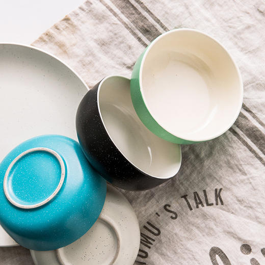 亿嘉IJARL 陶瓷韩式餐具饭碗北欧印象4.5英寸单支装微波炉适用 白色 商品图3