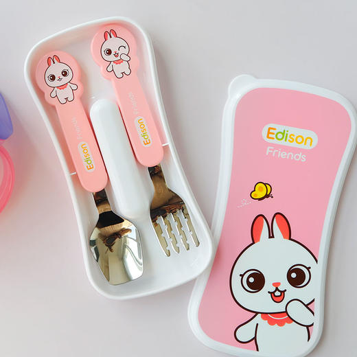 edison爱迪生朋友系列叉勺宝宝吃饭餐具 商品图0