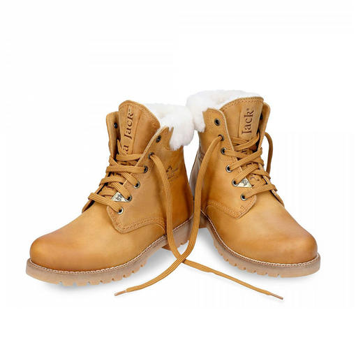 断码特价36码&37码——西班牙原产羊毛款皮毛一体经典黄靴P03LB1（女款•高品质纯天然羊毛内衬） 商品图1