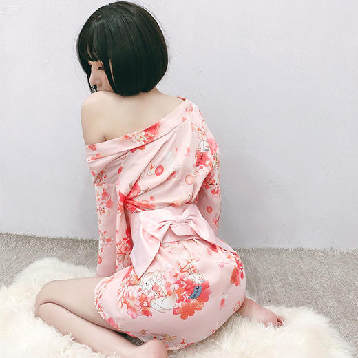 日式印花火辣套装 性感可爱 雪纺开衫 商品图4
