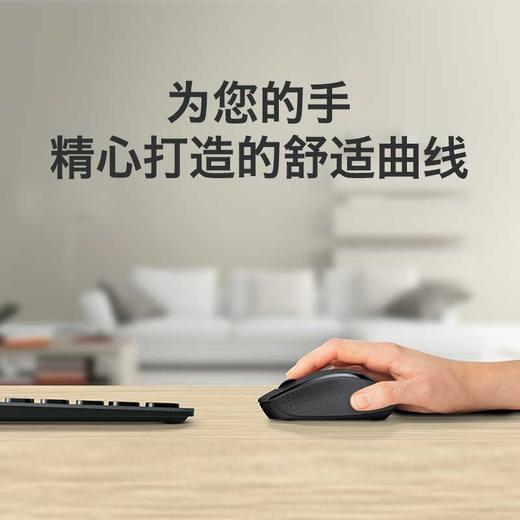罗技（Logitech）M275(M280) 鼠标 无线鼠标 办公鼠标 右手鼠标 白色 带无线2.4G接收器 商品图1