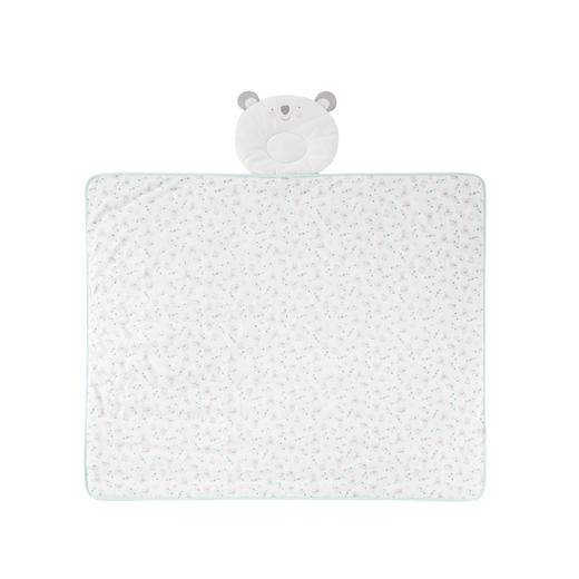 英氏新生婴儿被子枕头2件套宝宝春款薄夹棉床品套件YEBZJ01001A01 商品图4