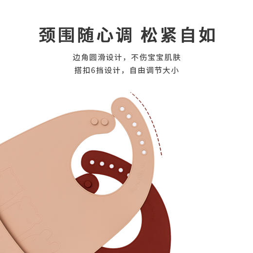 澳洲熊熊猫猫宝宝围兜婴儿童超软硅胶防水吃饭兜小孩围嘴 商品图0