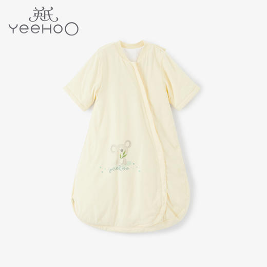 英氏婴儿牛奶丝夹棉睡袋男女宝考拉睡袍防踢被春秋YESCJ01002A01 商品图0