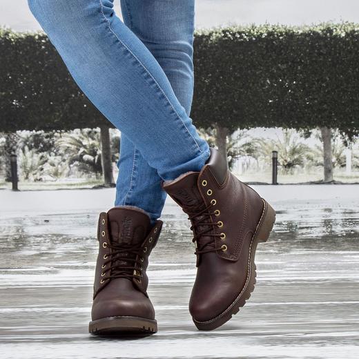 断码特价41码&45码——西班牙原产羊毛款皮毛一体男士皮靴P03LC12(高品质纯天然羊毛内衬) 商品图4