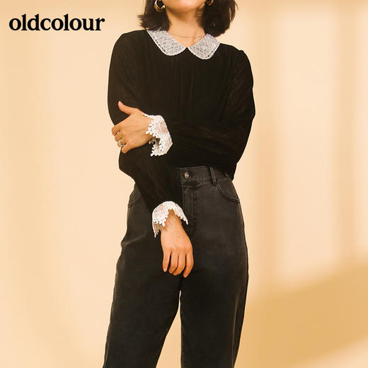 oldcolour气质百搭长袖套头衫M41013154 商品图1