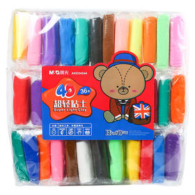 晨光(M&G)文具36色/4D超轻黏土 彩泥粘土橡皮泥 小熊哈里系列袋装儿童手工DIY玩具(适合3岁以上)AKE04544
