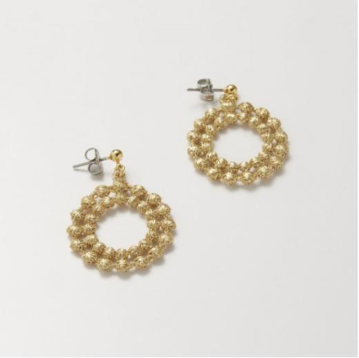 TRIPLE OOO｜圆环耳饰｜金色 商品图0