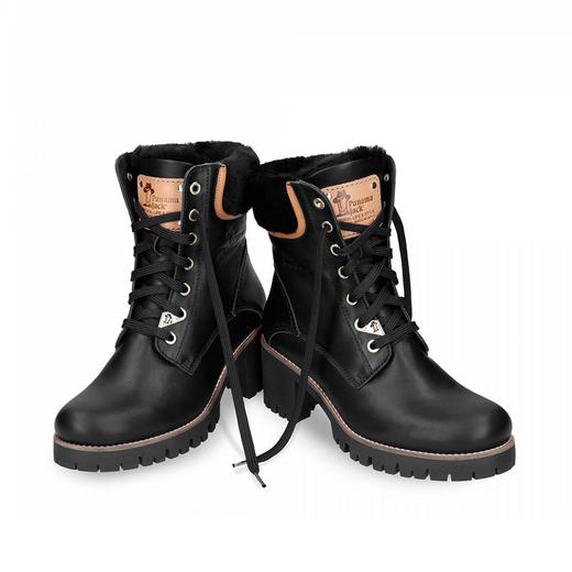 断码特价36码——西班牙原产羊毛款皮毛一体时尚舒适女士皮靴PLTB1(高品质纯天然羊毛内衬) 商品图1