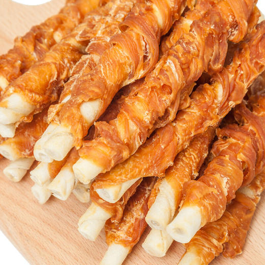 益和5寸皮卷缠肉狗狗磨牙棒磨牙洁齿彩袋装90g 商品图3