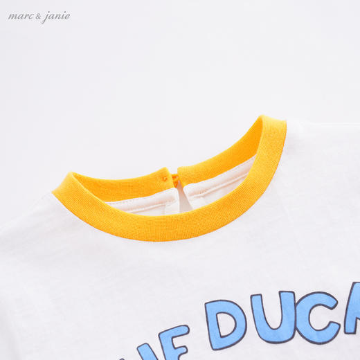 马克珍妮夏装女童落肩灯笼袖短袖t恤210065 商品图3