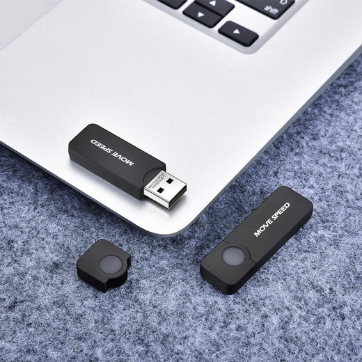 移速（MOVE SPEED）32GB U盘 USB2.0 黑武士系列 黑色 便携轻巧 迷你车载电脑两用优盘 商品图1