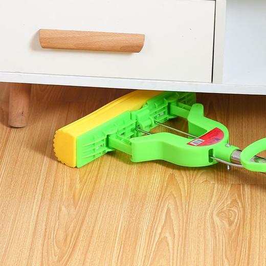 利临 (共3个头) 免手洗对折式挤水胶棉拖把 吸水海绵家用拖布 懒人墩布地拖办公干湿两用 商品图3