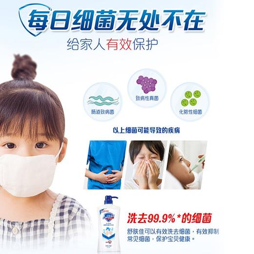 舒肤佳抑菌洗手液纯白525ml超大容量 家庭装（抑菌99.9% 温和洁净） 商品图1