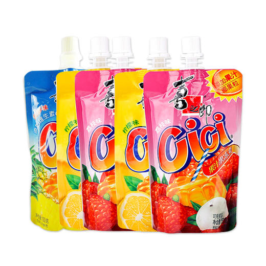 喜之郎 cici果汁果冻爽 特惠装150g*5袋 混合口味 可以吸的果冻 下午茶休闲零食 商品图0