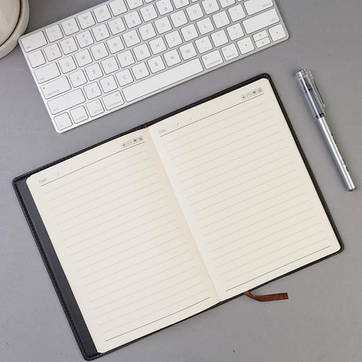 晨光(M&G)文具32K/120页办公笔记本 会议记录皮面本 普惠型日记本商务记事本子 单本装APY1BK78 商品图4