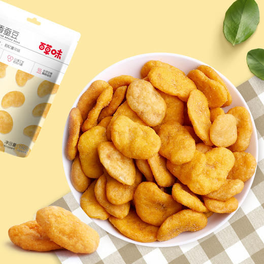 百草味 休闲零食 地方特产坚果炒货小吃 蟹香蚕豆180g/袋 商品图4