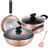 炊大皇锅具套装居家不粘炒锅煎锅汤锅三件套装锅明火电磁炉通用厨具套装WG46628 商品缩略图0