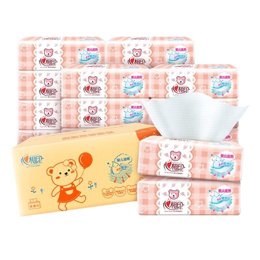 心相印婴儿抽纸 3层120抽面巾纸*18包婴儿纸巾（L plus码 母婴用纸 整箱销售） 商品图1