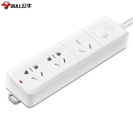 公牛（BULL）大功率16A空调插座 插座/插线板/插排/排插/接线板/拖线板  3位总控全长1.8米送10A头 GN-406D 商品图2