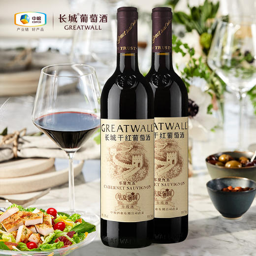 长城 华夏葡园九五特级精选赤霞珠干红葡萄酒 750ml 单瓶装 中粮出品 商品图2