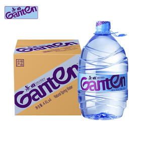 景田 饮用天然泉水 大瓶装水 4.6L*4瓶 整箱装 家庭健康饮用水