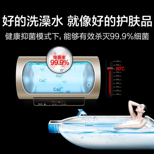 海尔（Haier）60升 电热水器 3D速热 开即洗 8倍增容 一级能效专利 2.0防电墙 EC6005-T+ 商品图2